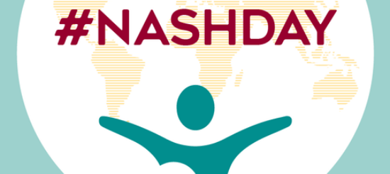 Weltkugel mit dem hashtag NASHDAY